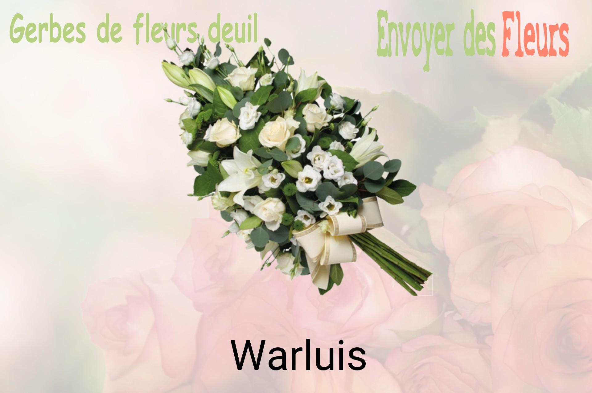 Gerbe de fleurs de deuil livrée à Warluis
